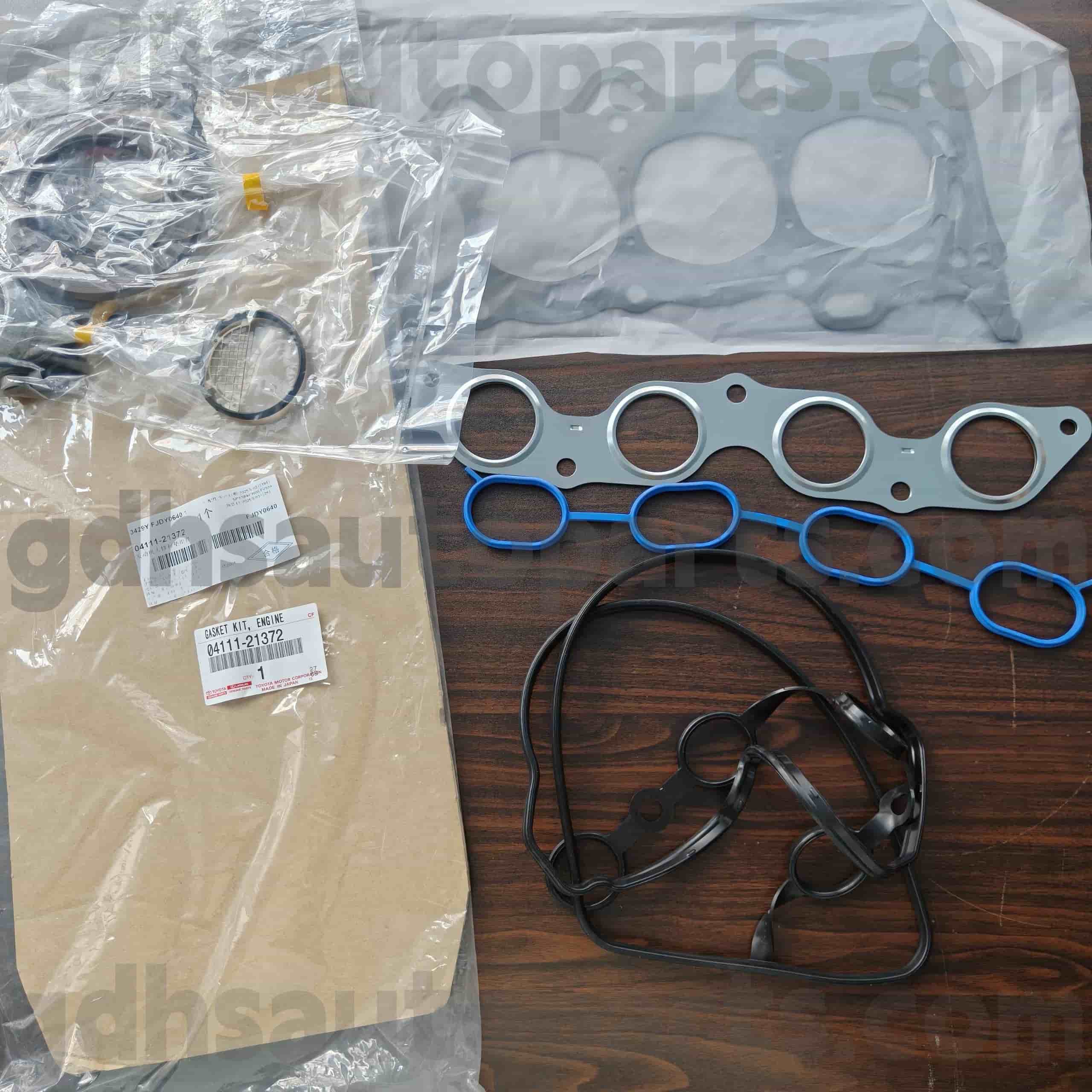 04111-21372 Kit de révision de moteur de pièces authentiques Toyota pour Yaris, Corolla