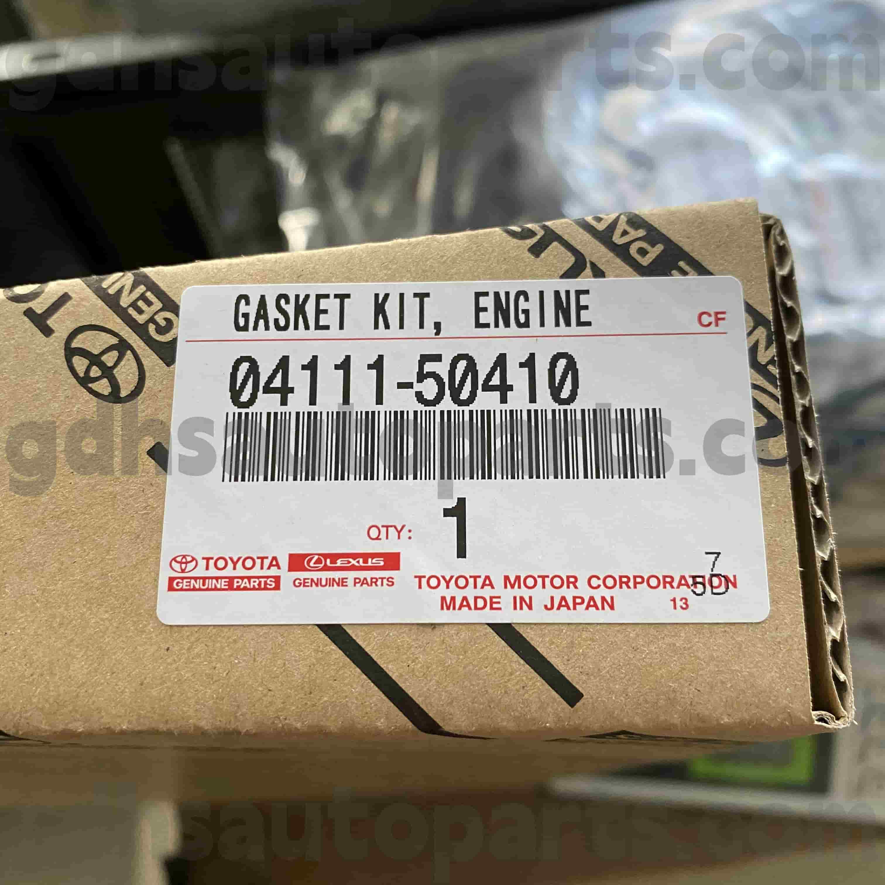 04111-50410 Kit de révision de moteur de pièces authentiques Toyota pour Land Cruiser