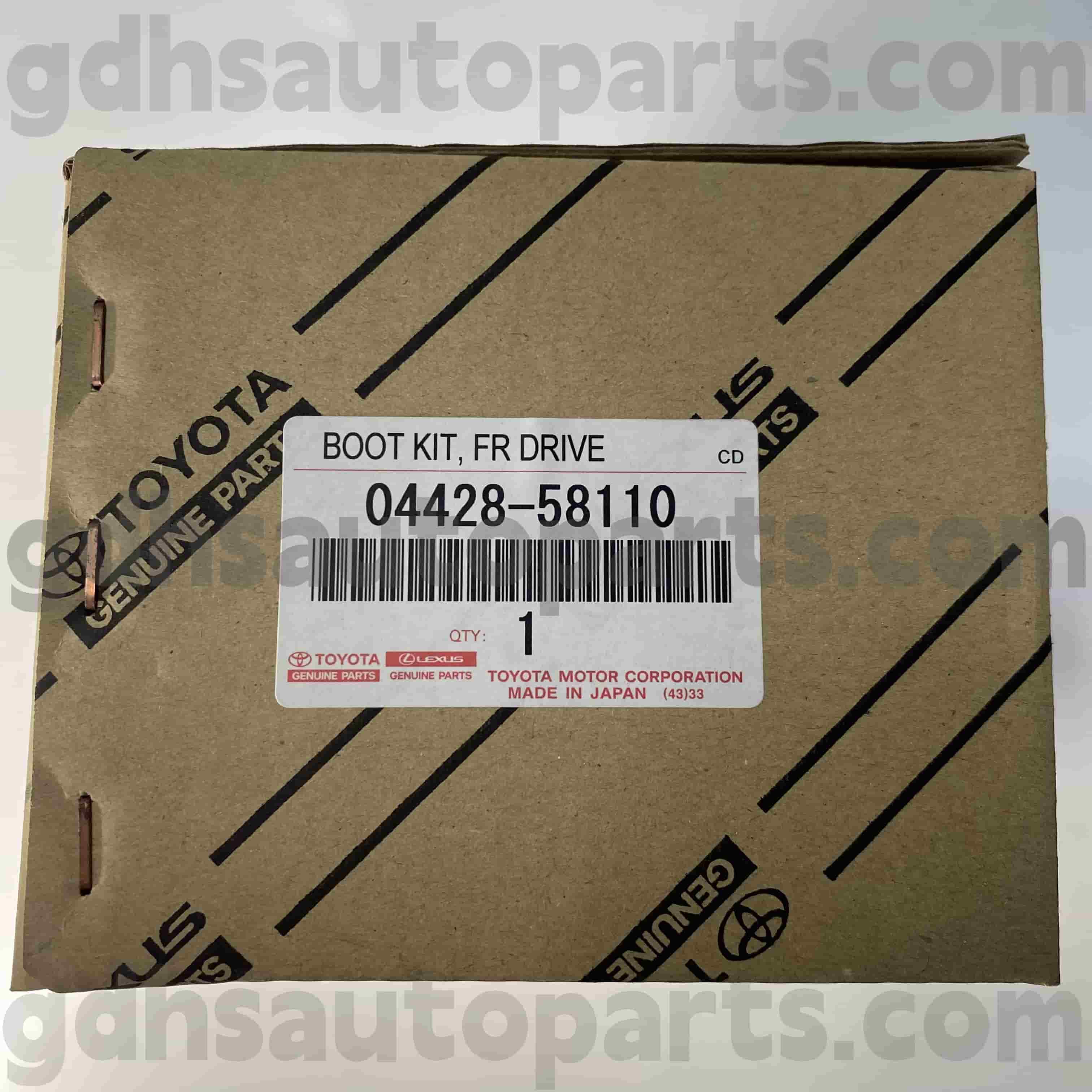 04428-58110 Toyota Pièces authentiques BOOT CV côté conducteur pour Alphard, lexus LM351 Châssis no. GGH30