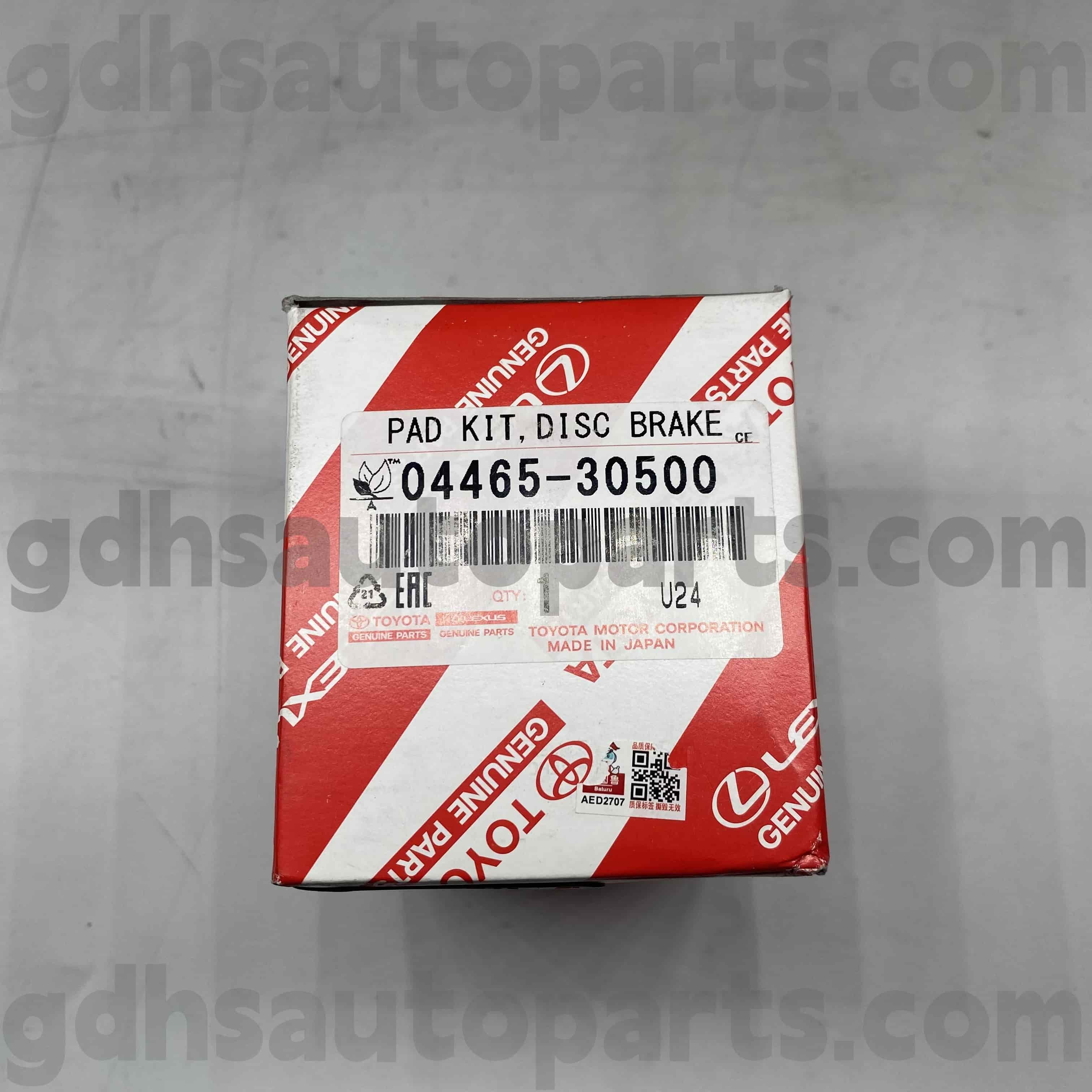 04465-30500 TOYOTA Pièces de frein avant en pièces authentiques pour Lexus IS250C / 350C, GS Série GS Châssis no. GRS190