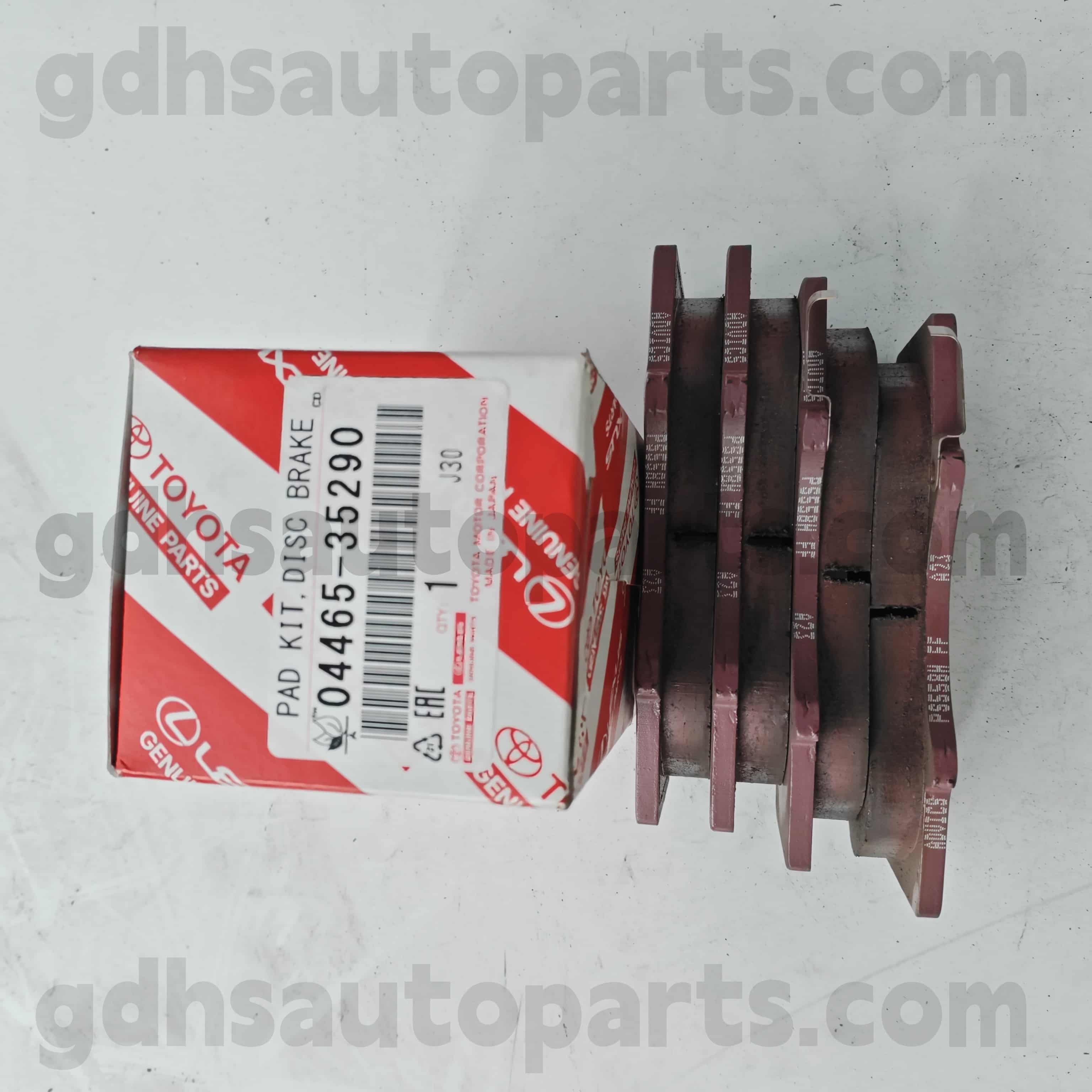 04465-35290 TOYOTA Pièces de frein avant Toyota Pièces Générales pour Land Cruiser Prado 、 Fortuner 、 FJ Cruiser 、 Hilux 、 Sequoia Chassis No.Grj12 #, KDJ120, KZJ120, LJ12 #, RZJ12 #, TRJ12 # .. ARL, GCC, GEN,