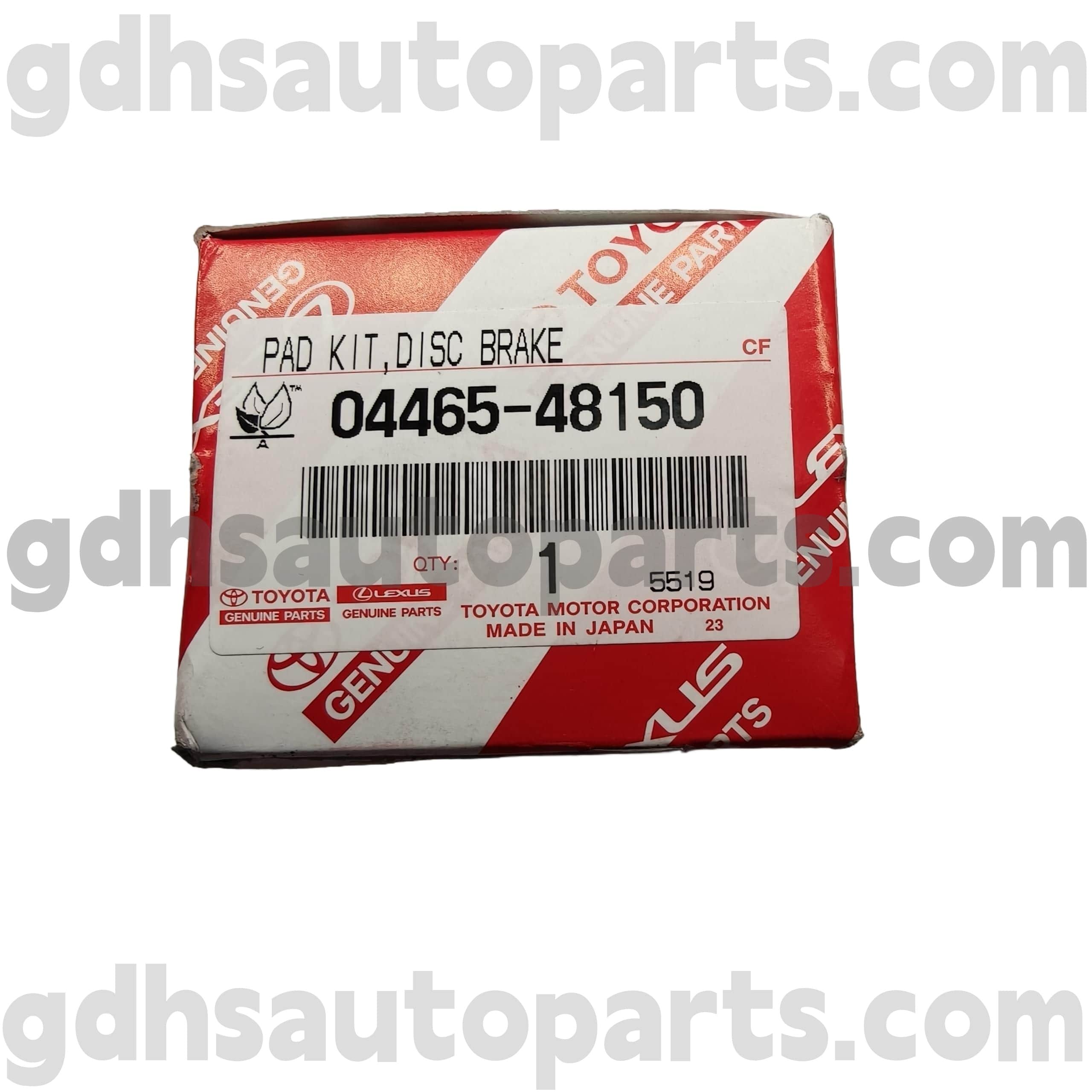 04465-48150 TOYOTA Postons de frein avant Toyota Pièces pour Harrier / Hybride, Alphard Châssis no. AYH30