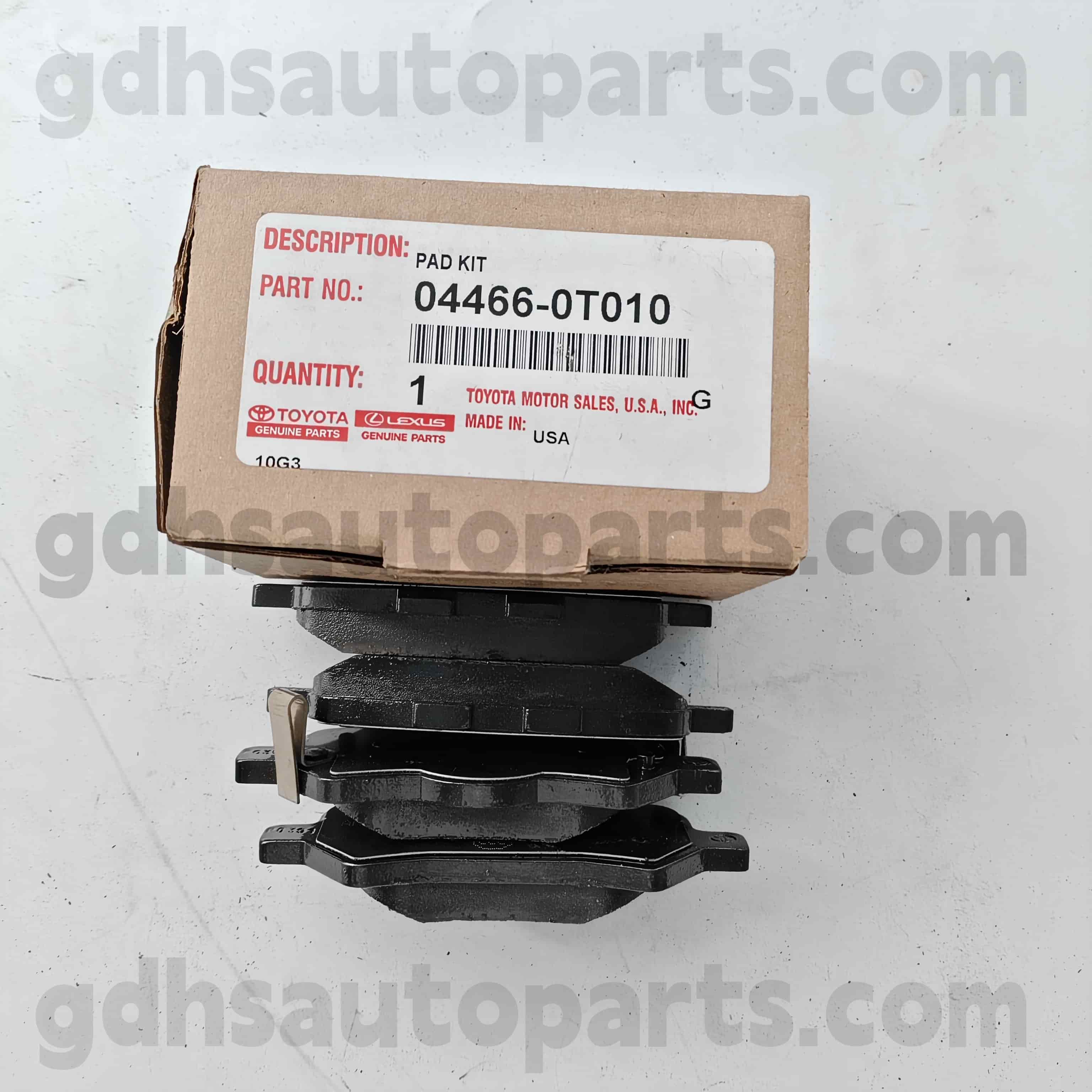 04466-0t010 Toyota Pièces de frein arrière authentiques pour le châssis Venza no. Agv1 #