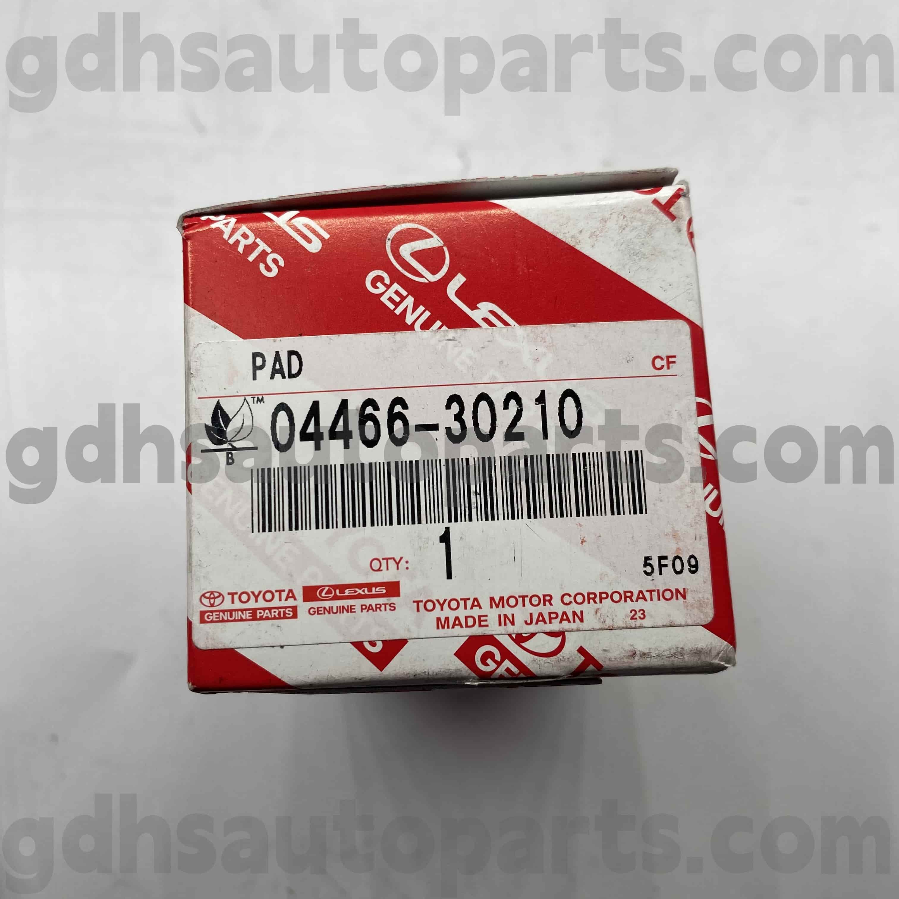 04466-30210 Toyota Pièces de frein arrière authentiques pour Reiz, Crown / Majesta, Lexus GS Series Châssis no. GRS182 GRX122