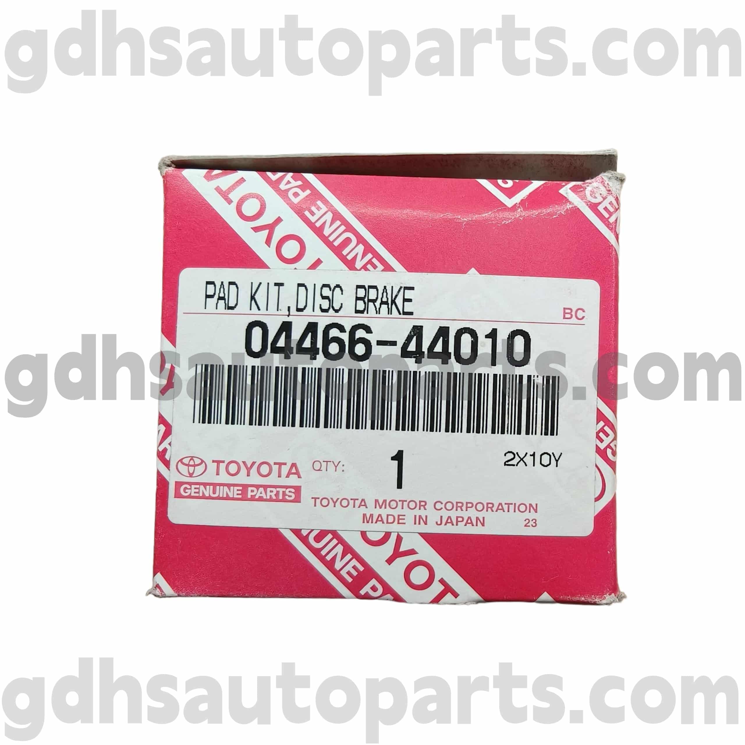 04466-44010 Toyota Pièces de frein arrière authentiques pour Isis, pique-nique / Avensis verso, châssis Noah no. Acr30