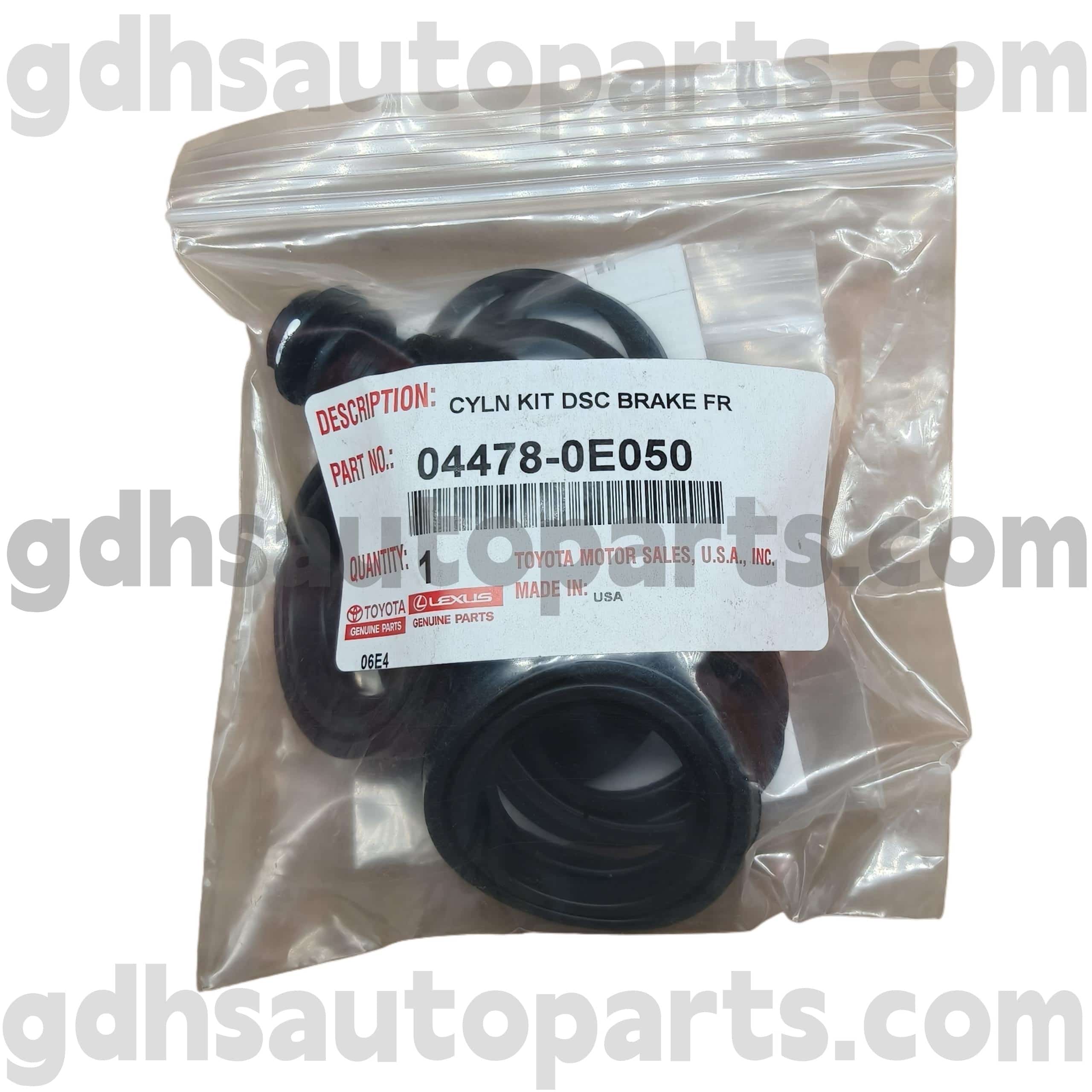 04478-0E050 Toyota Pièces authentiques Kit de réparation du cylindre de frein avant pour Sienna, châssis Highlander (NAP) no. ASU50, GSU5 #