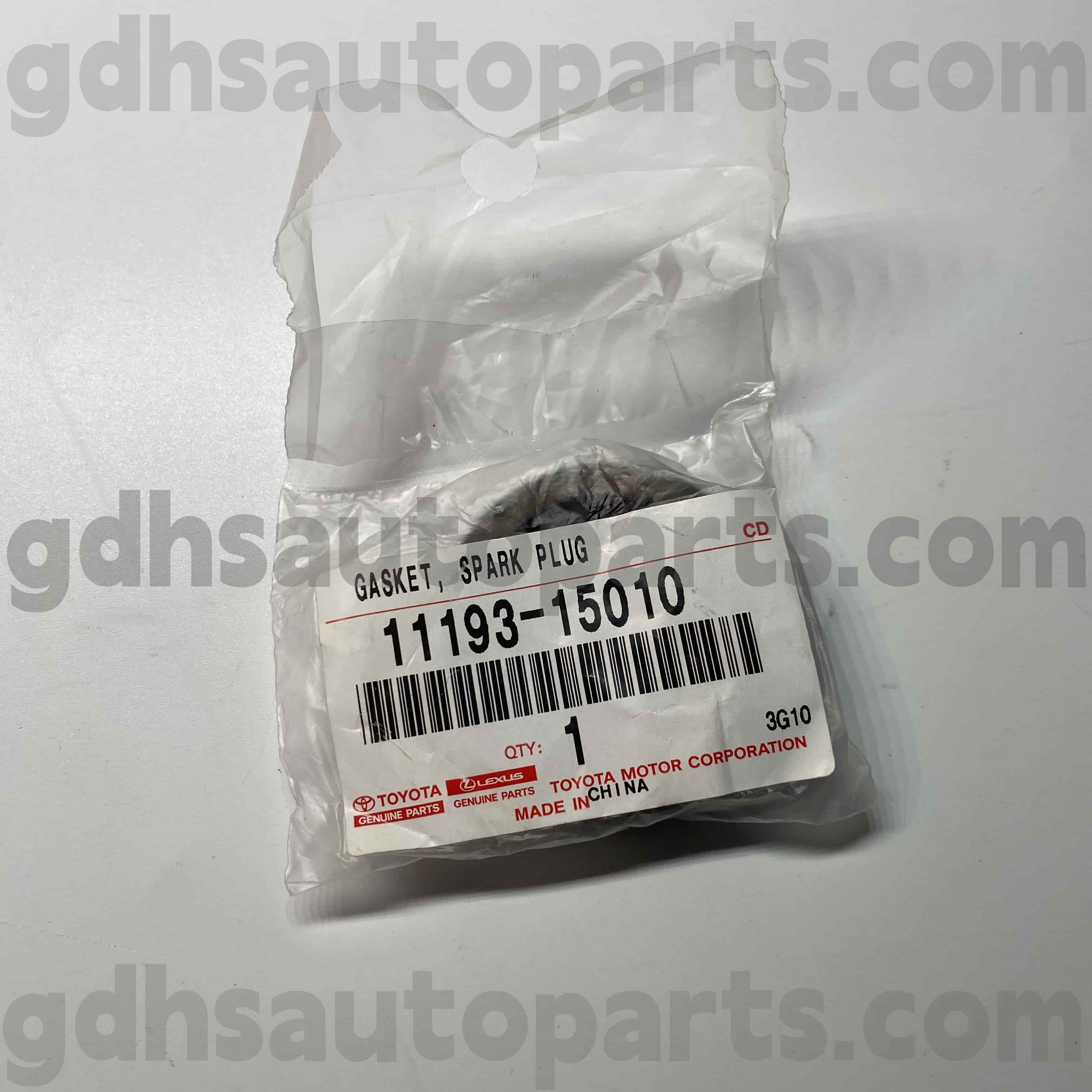 11193-15010 Toyota Pièces authentiques Anneau en caoutchouc de bougie d'allumage pour Carina 2, Celica, Corolla Châssis no. Rzj fzj tcr uc
