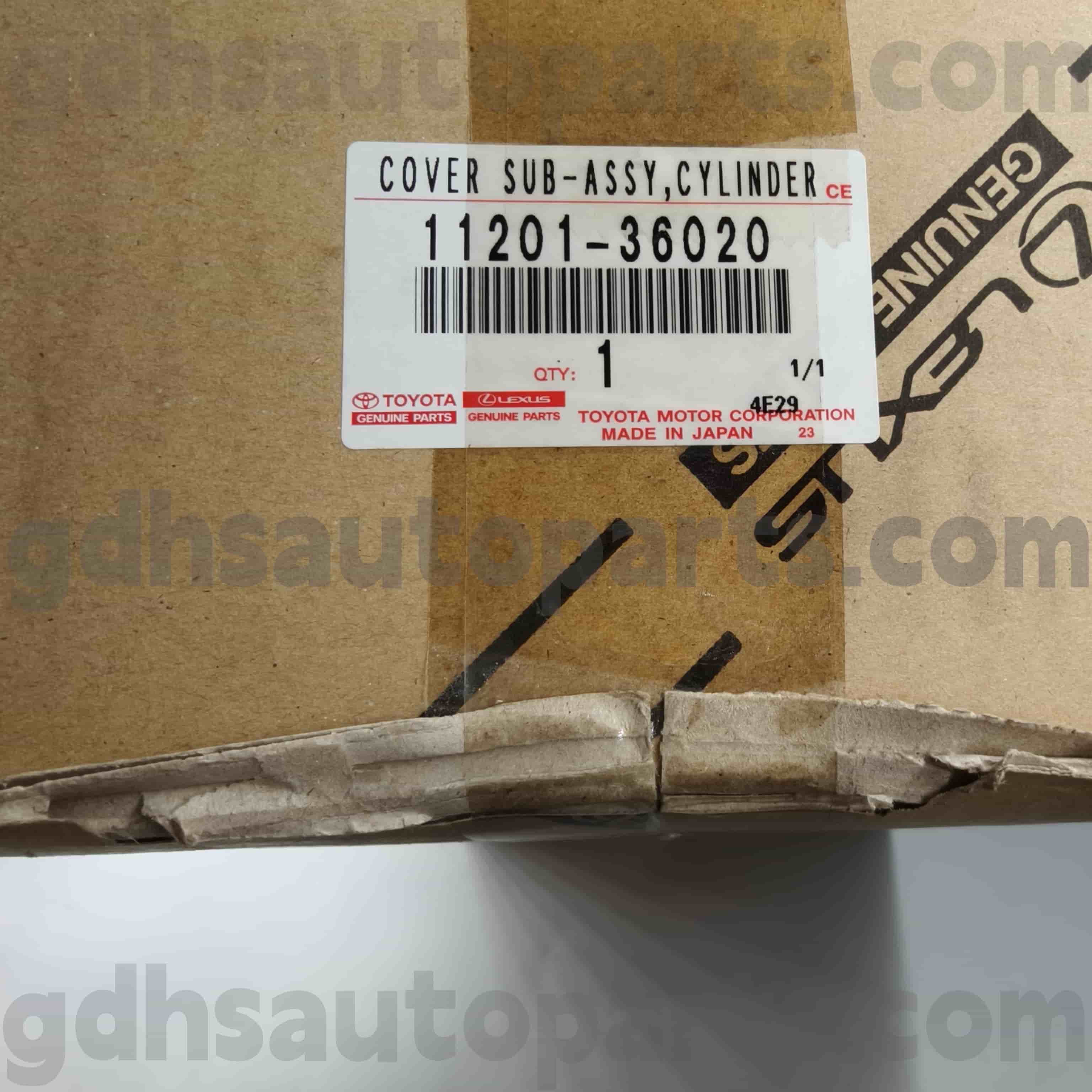 11201-36020 TOYOTA COUVERTURE DE VALVE DE PIÈCES VÉRIEUX pour Harrier / Hybrid, RAV4, Lexus ES350 / 300H Châssis No.AYH30