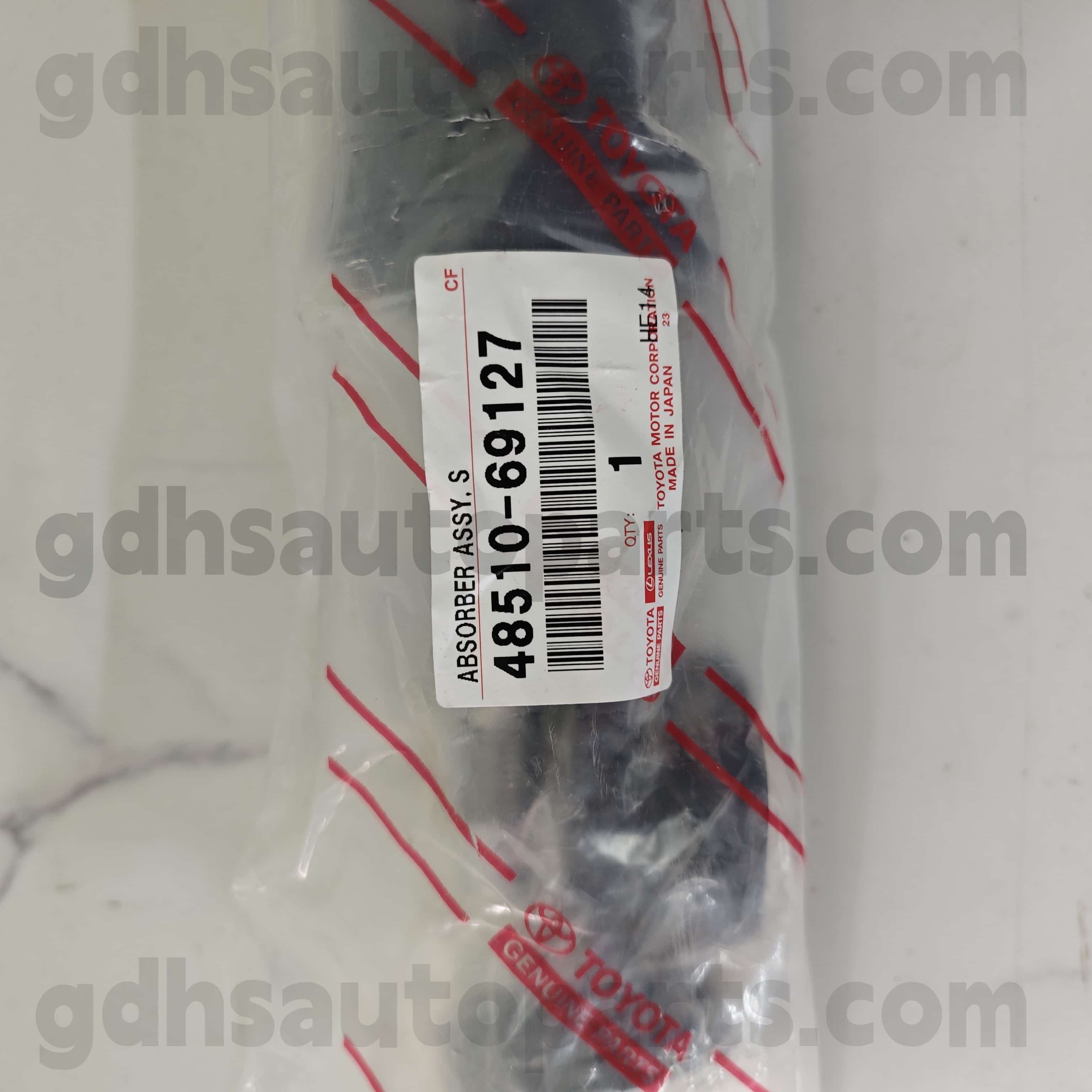 48510-69127 Toyota Pièces authentiques Assemblée de force avant droit pour Land Cruiser 、 Land Cruiser 100 、 Lexus LX470 Châssis no. HDJ101, UZJ100