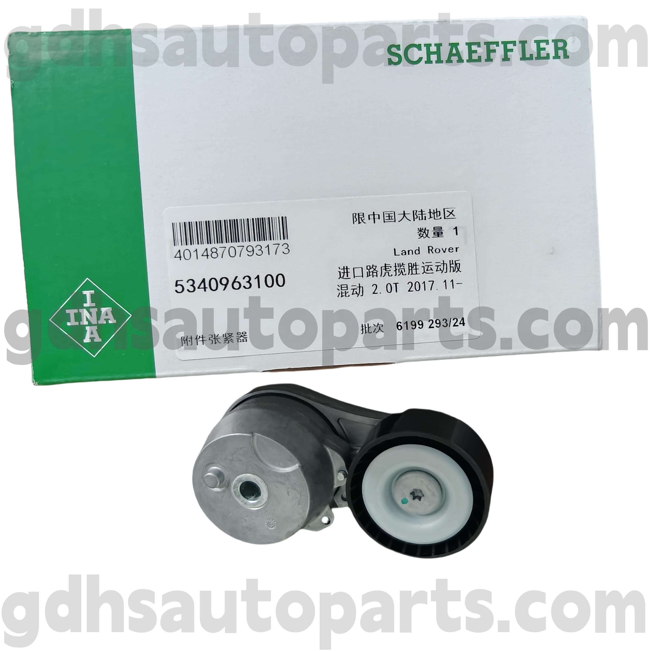 5340963100 SCHAEFFLER INA DRIVE BELTER TENANDER POUR Range Rover Velar, nouveau défenseur, Range Rover, Range Rover Sport OE No.LR100927