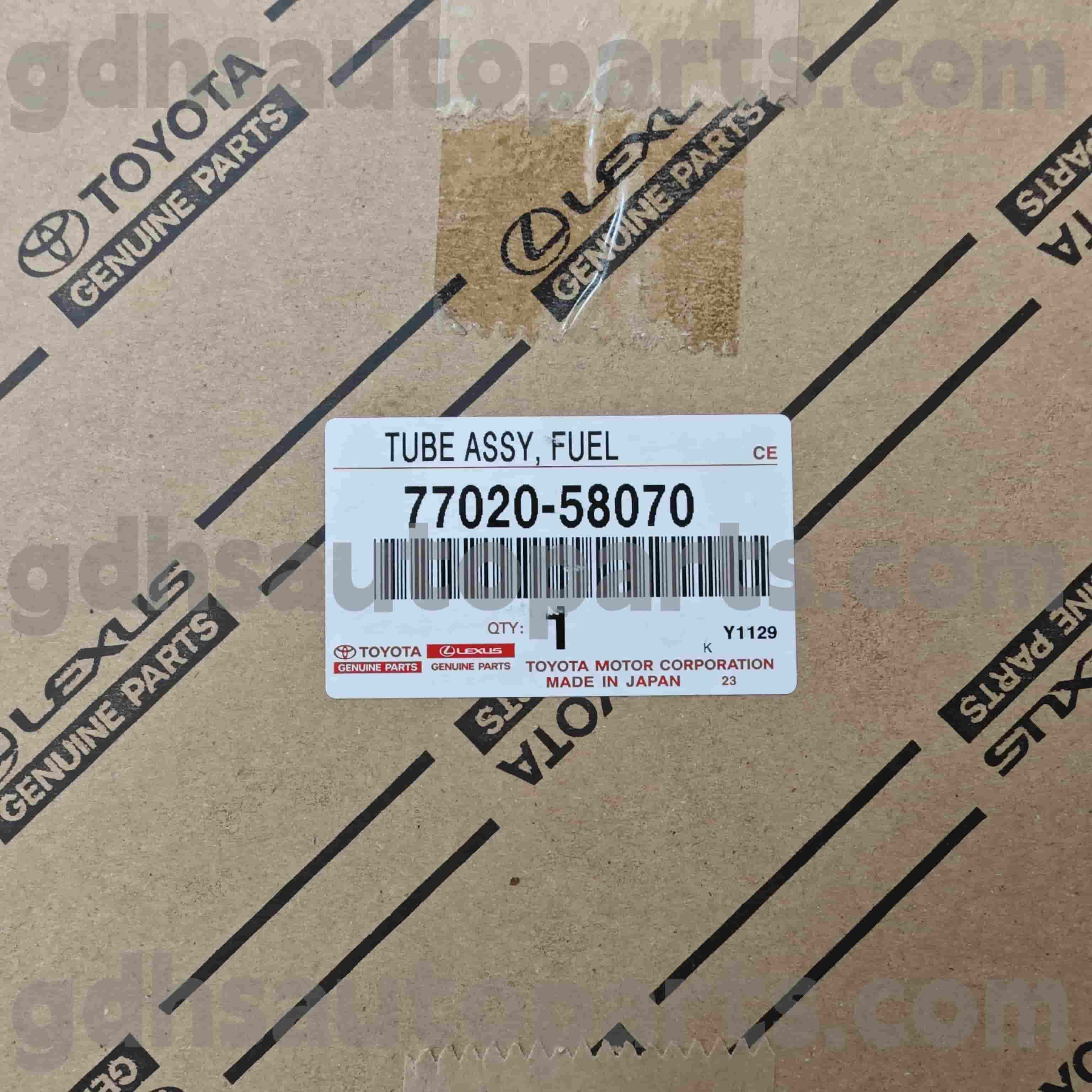 77020-58070 TOYOTA Pièces de carburant de pièces authentiques pour Alphard / Vellfire 、 Lexus LM350 / LM300H NO. GGH30