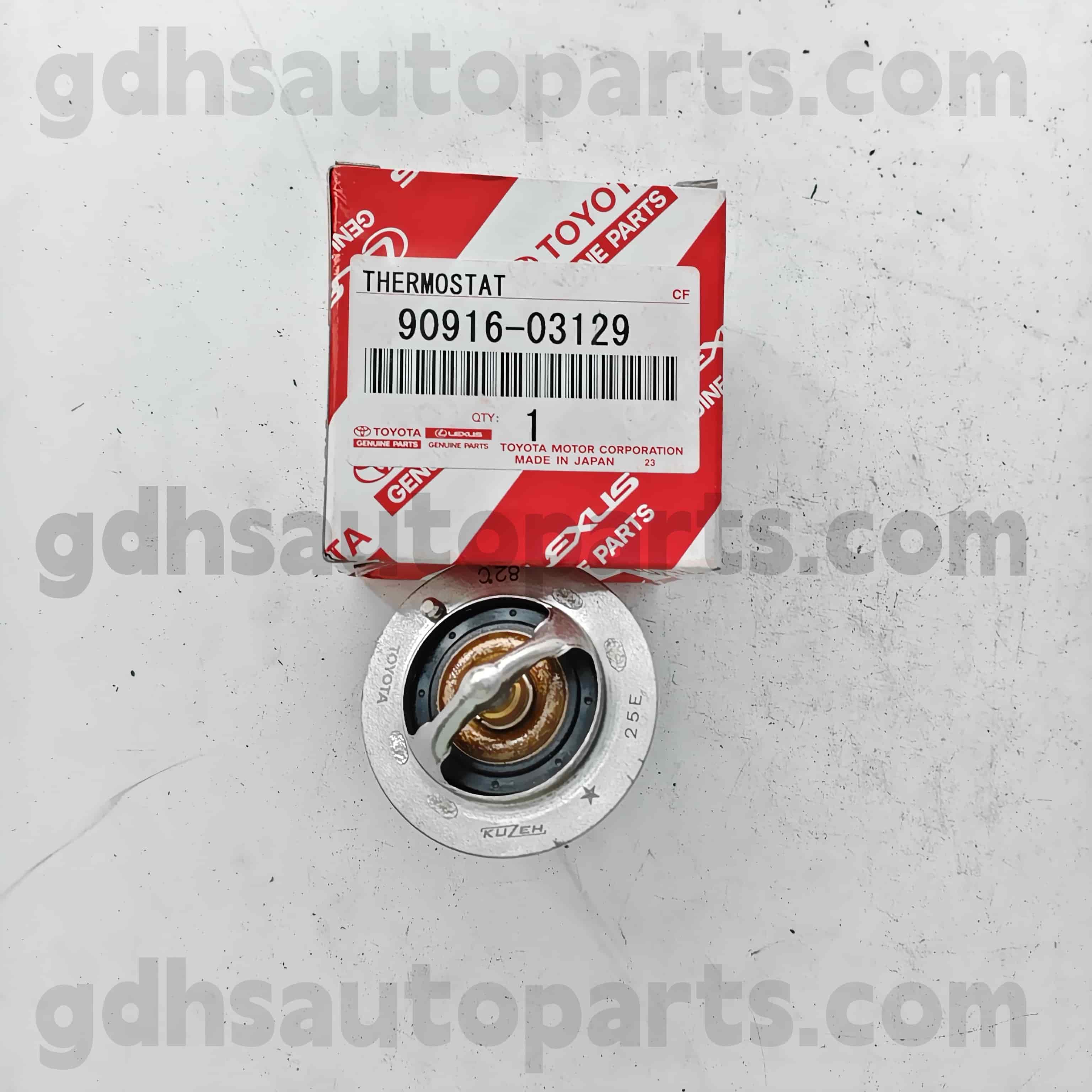 90916-03129 TOYOTA PIÈCES VÉLICATIONS Thermostat pour Camry 、 Lexus ES2 ## / 350 / 300H 、 Corolla Sed 、 Hilux 、 Châssis RAV4 NO. 2AZFE..ACU2 #