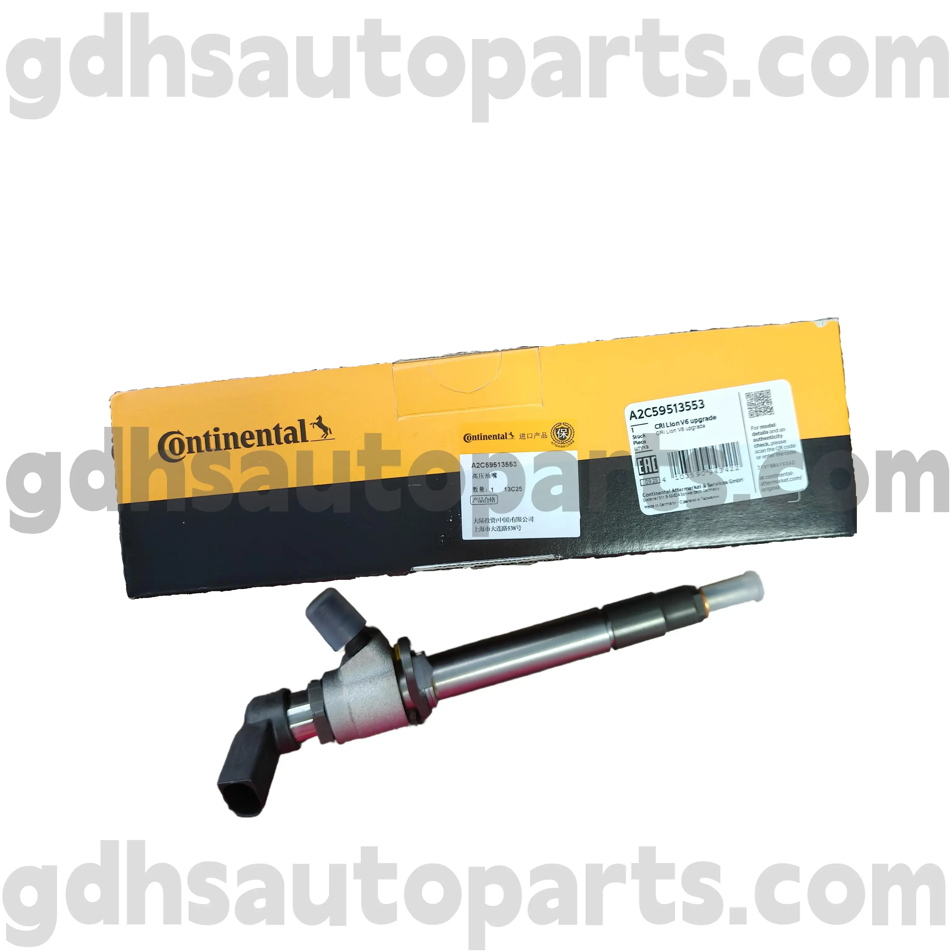 A2C59513553 Injecteur de carburant continental pour Range Rover Sport, Land Rover Discovery 4 OE no. LR006496