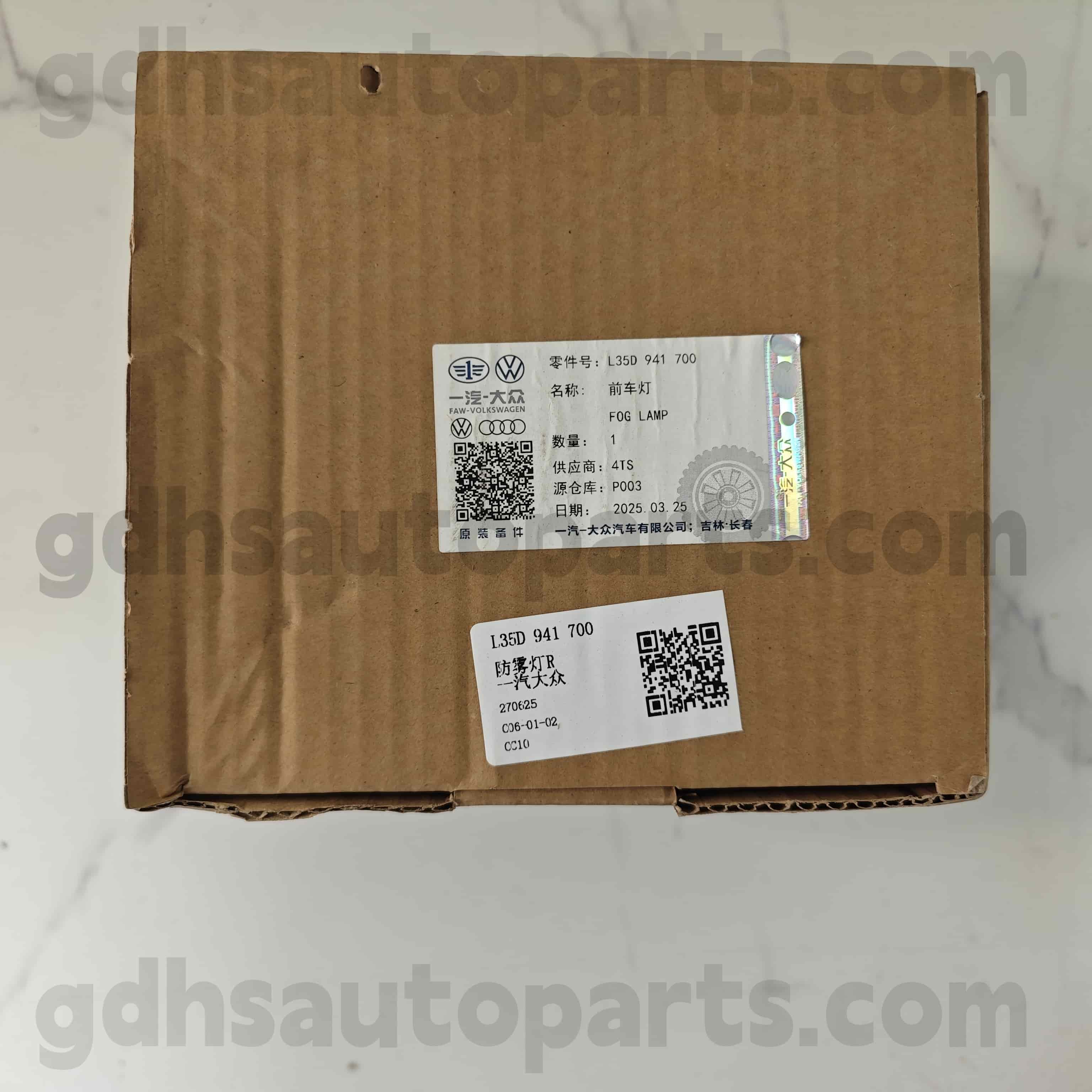 L35D 941 700 Volkswagen Pièces authentiques Avant Lumior de brouillard droit pour CC CC